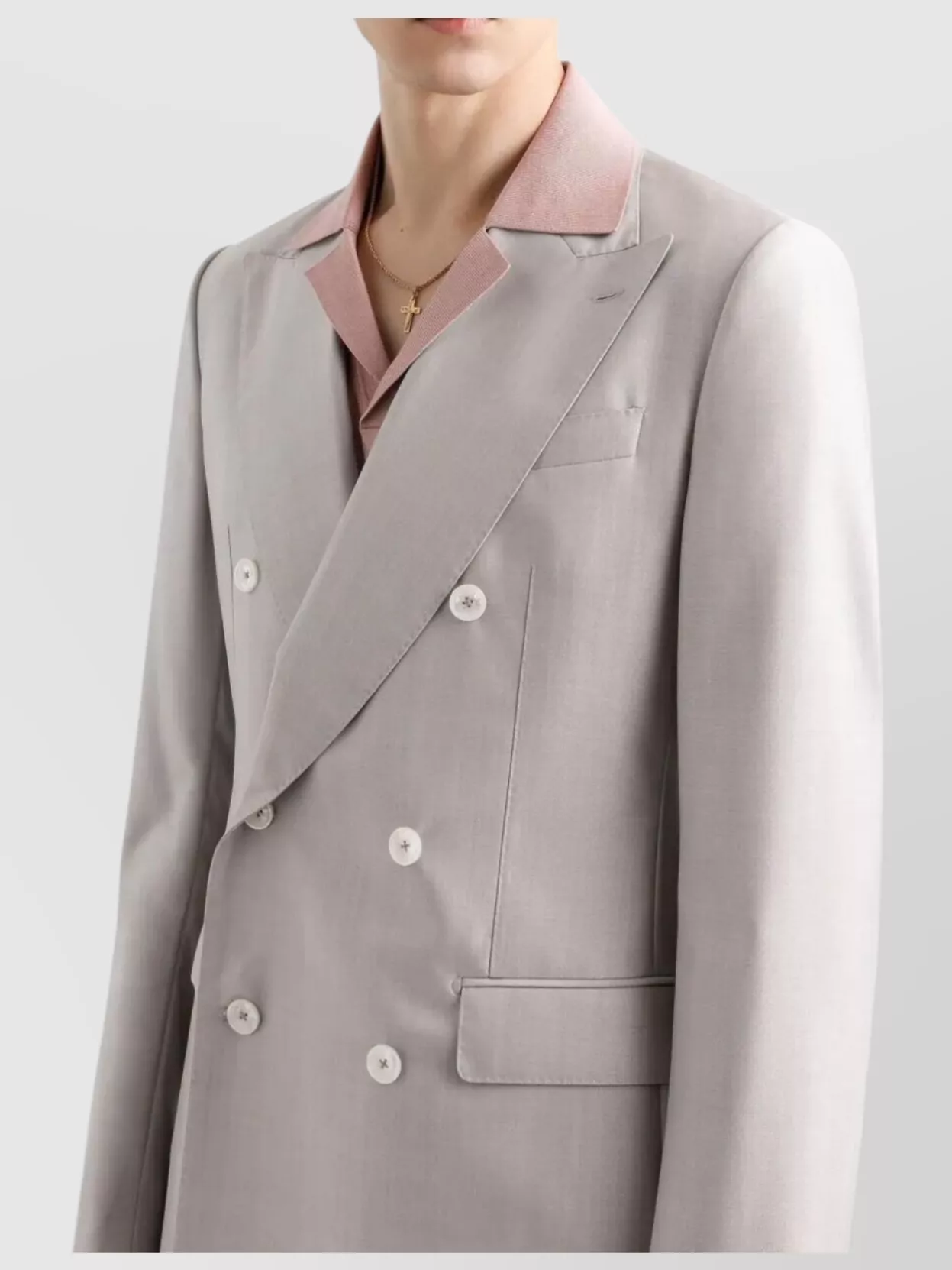 Dolce&Gabbana Wool Silk Double Breasted Suit