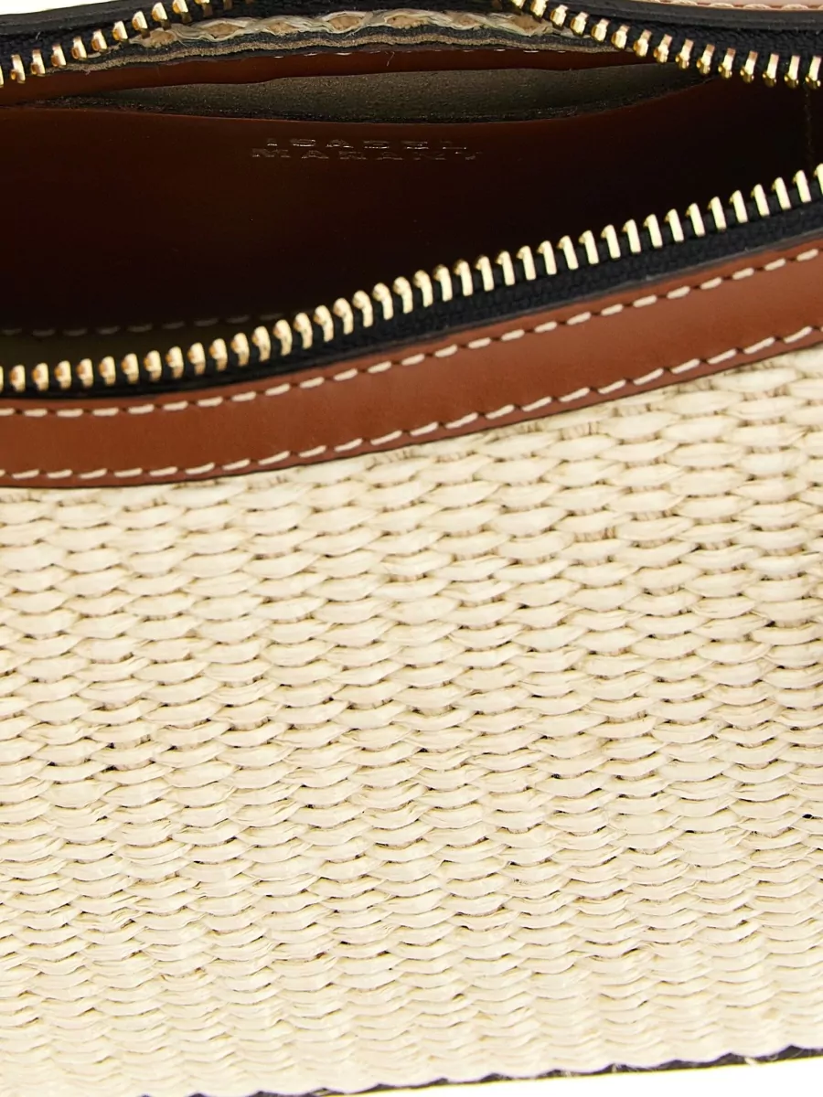 Isabel Marant Oskan Moon Leather Shoulder Bag
