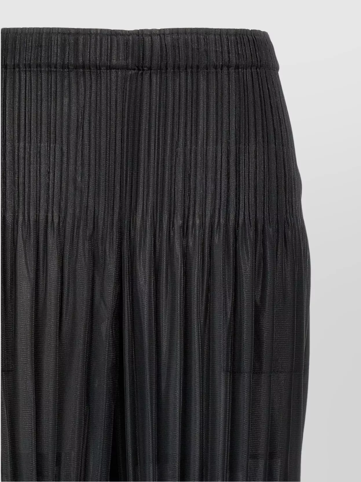 Pleats Please Issey Miyake Cropped Trousers Elastic Waistband Design