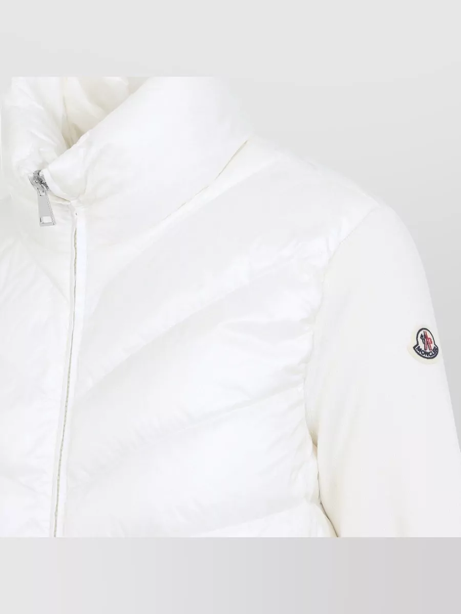Moncler Down Quilted High Collar Cardigan Jacket