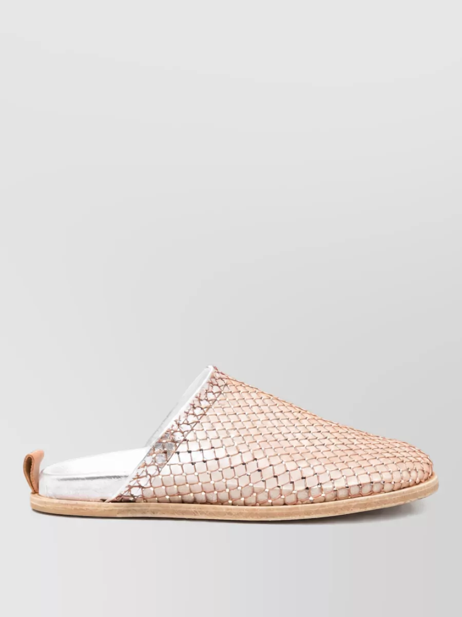 Forte Forte Crystal-Embellished Mesh Flat Mules