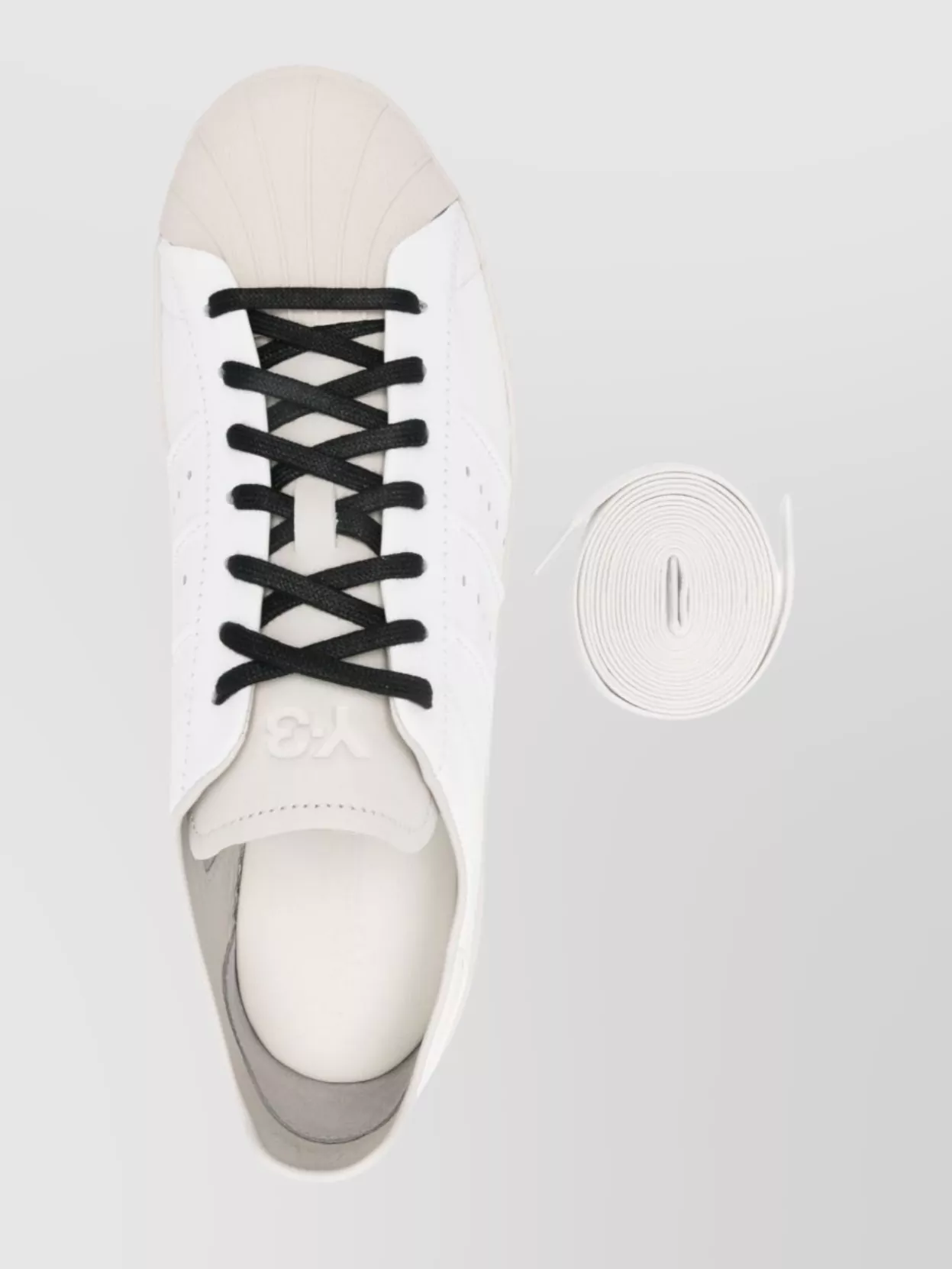 Y-3 Round Toe Rubber Sole Sneakers