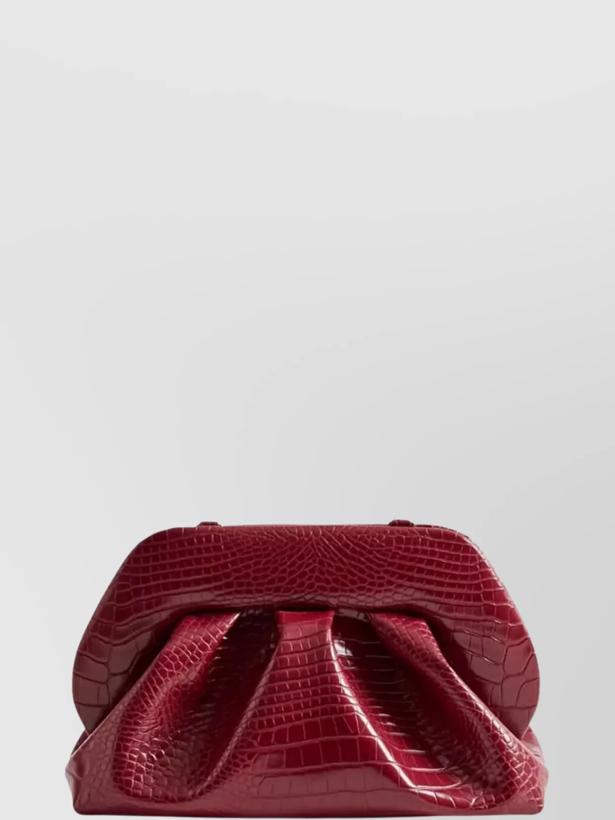 Themoirè Crocodile Effect Folded Clutch Bag