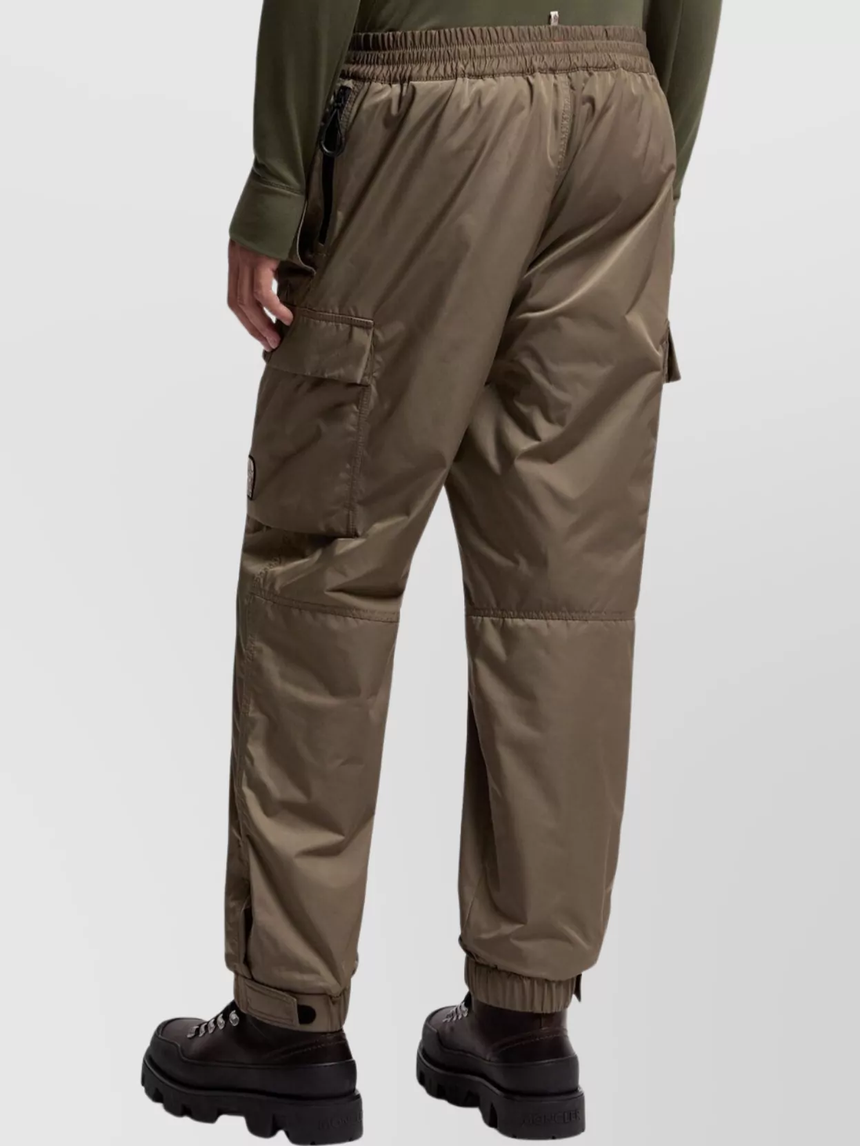 Moncler Cargo Trousers With Elastic Cuffs And Waistband