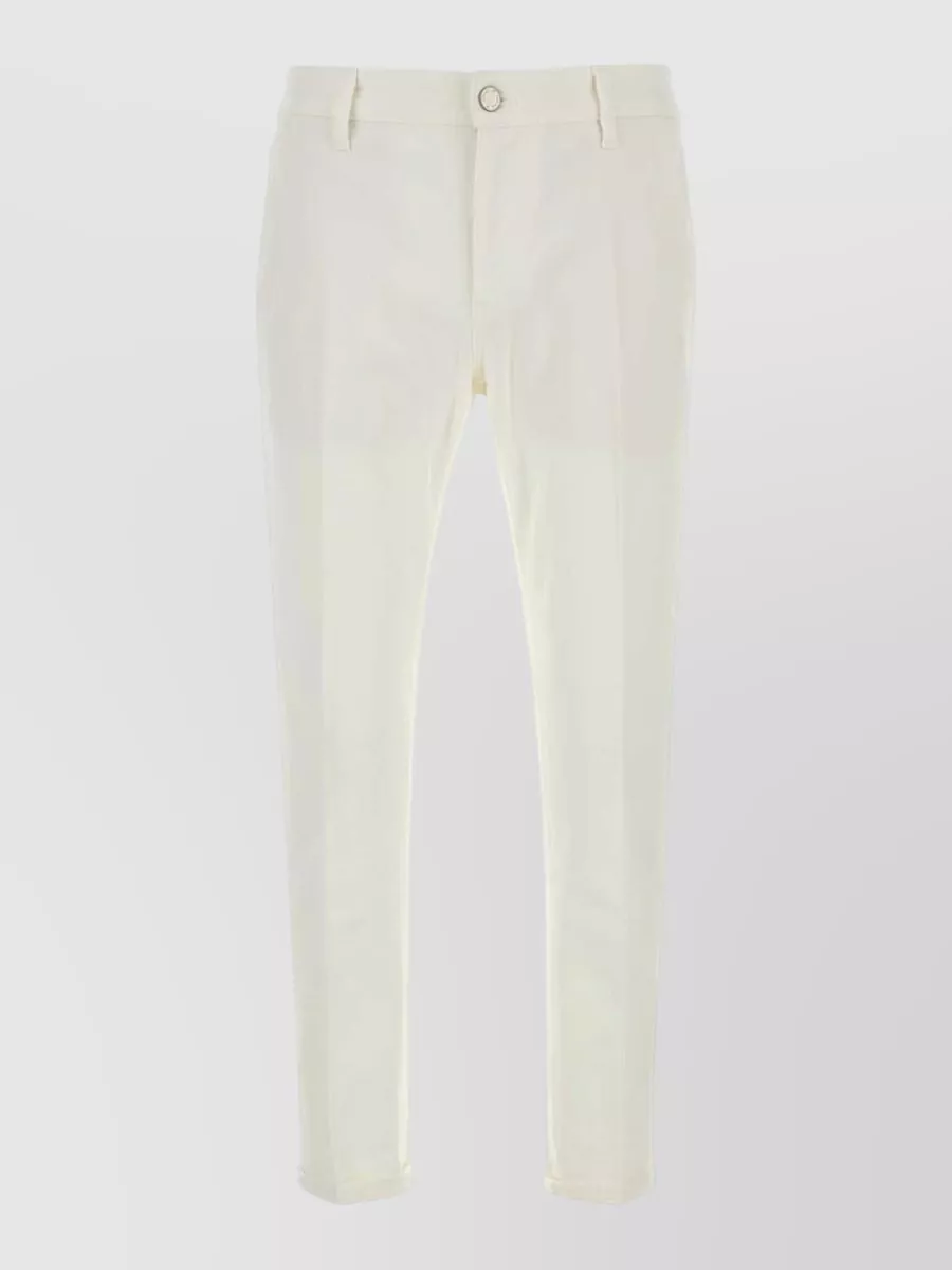 Pt Torino denim cropped trousers