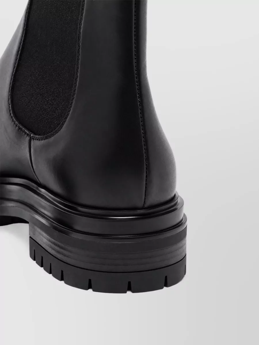 Gianvito Rossi Leather Knee-High Chelsea Boots