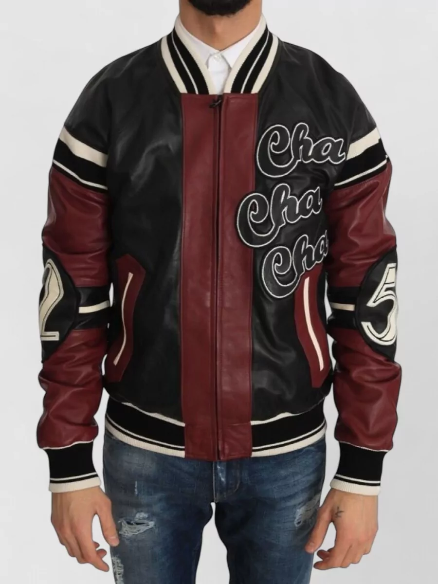 Dolce&Gabbana leather bomber jacket