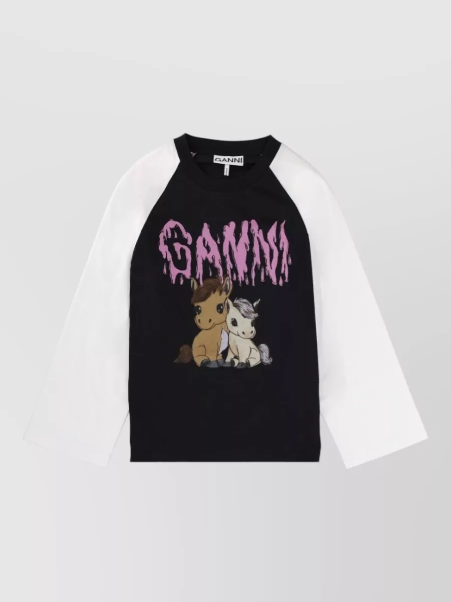 Ganni Logo Print T-Shirt