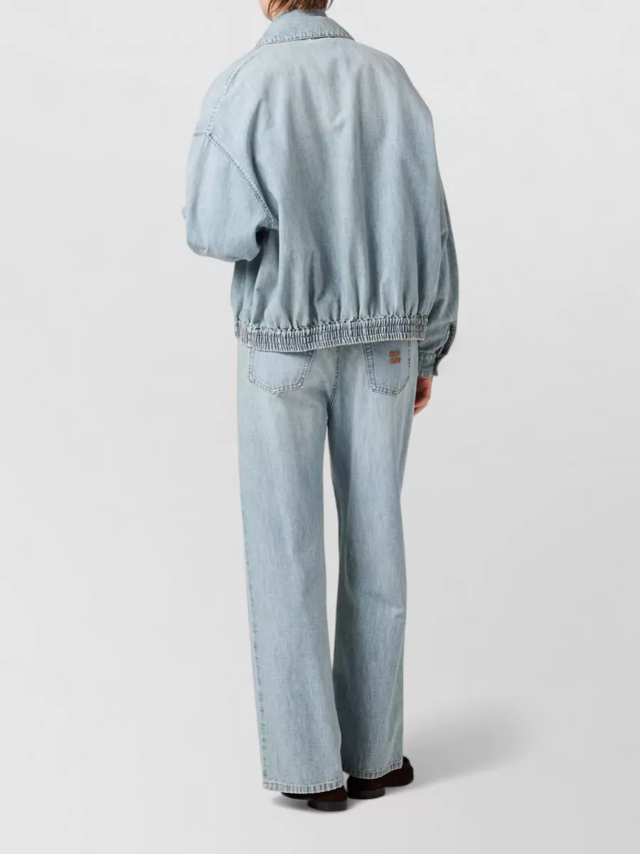 Miu Miu Tailored Trousers Belt Loops Five Pocket Design