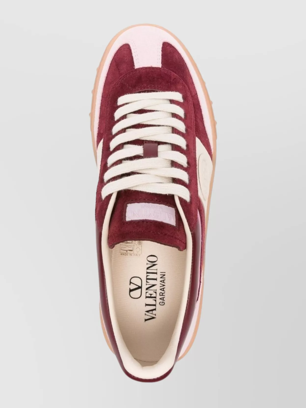 Valentino Garavani Lace-Up Shoes With Round Toe And Flat Sole
