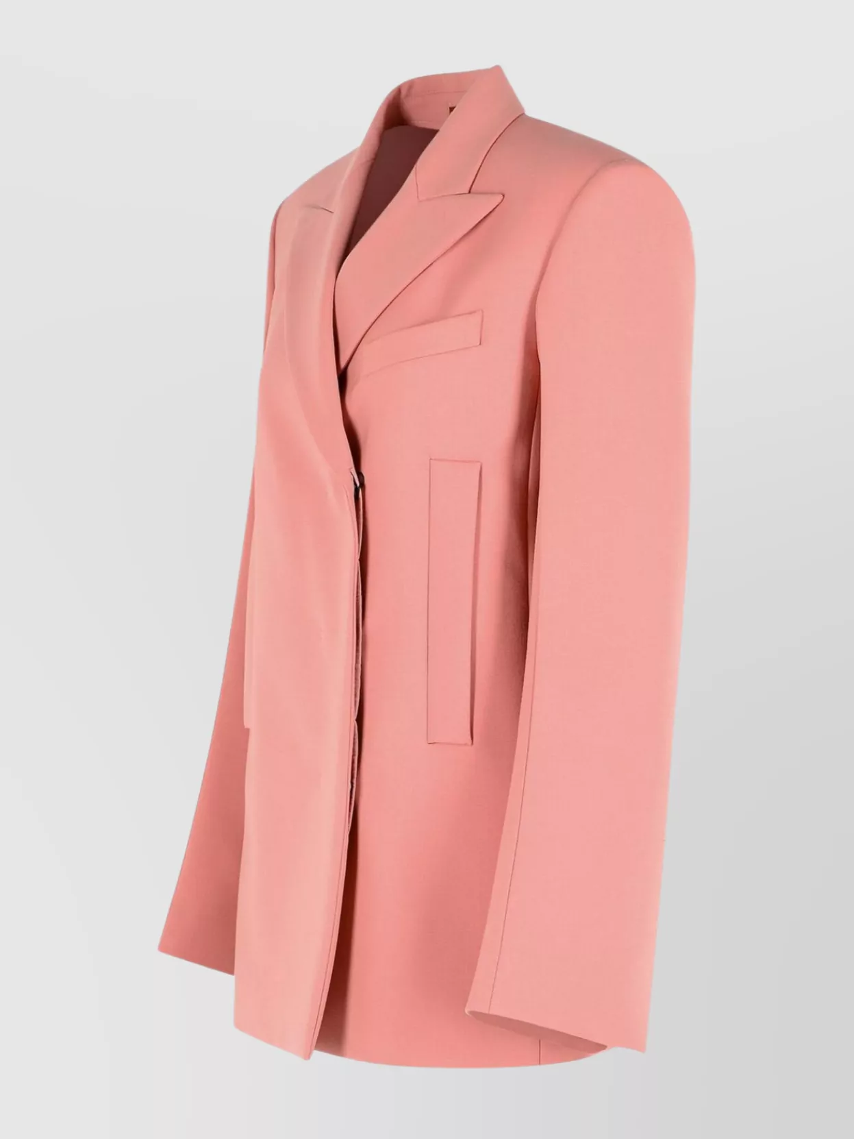 Sportmax Tailored Virgin Wool Blazer Pockets