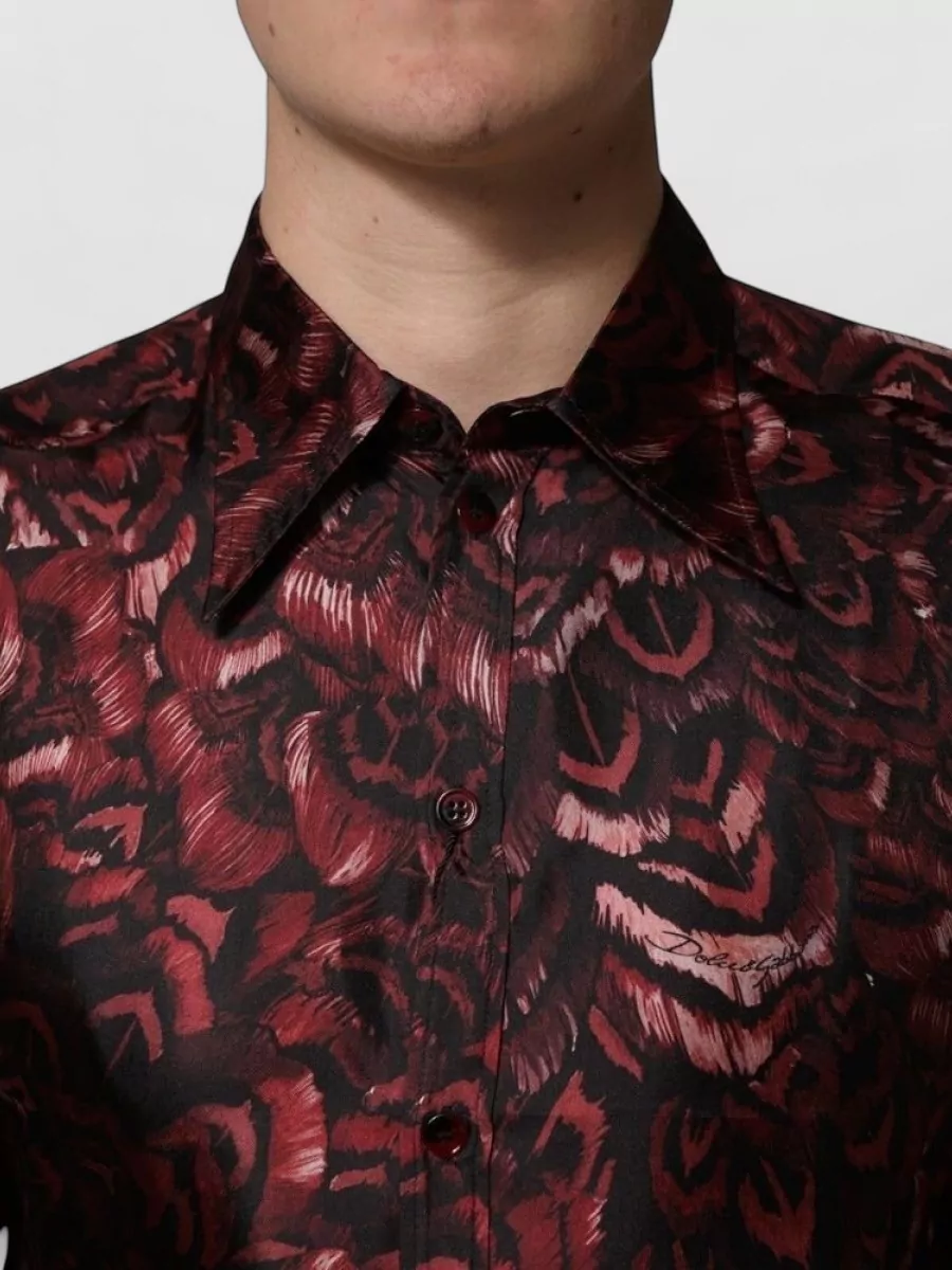 Dolce&Gabbana Silk Patterned Dress Shirt