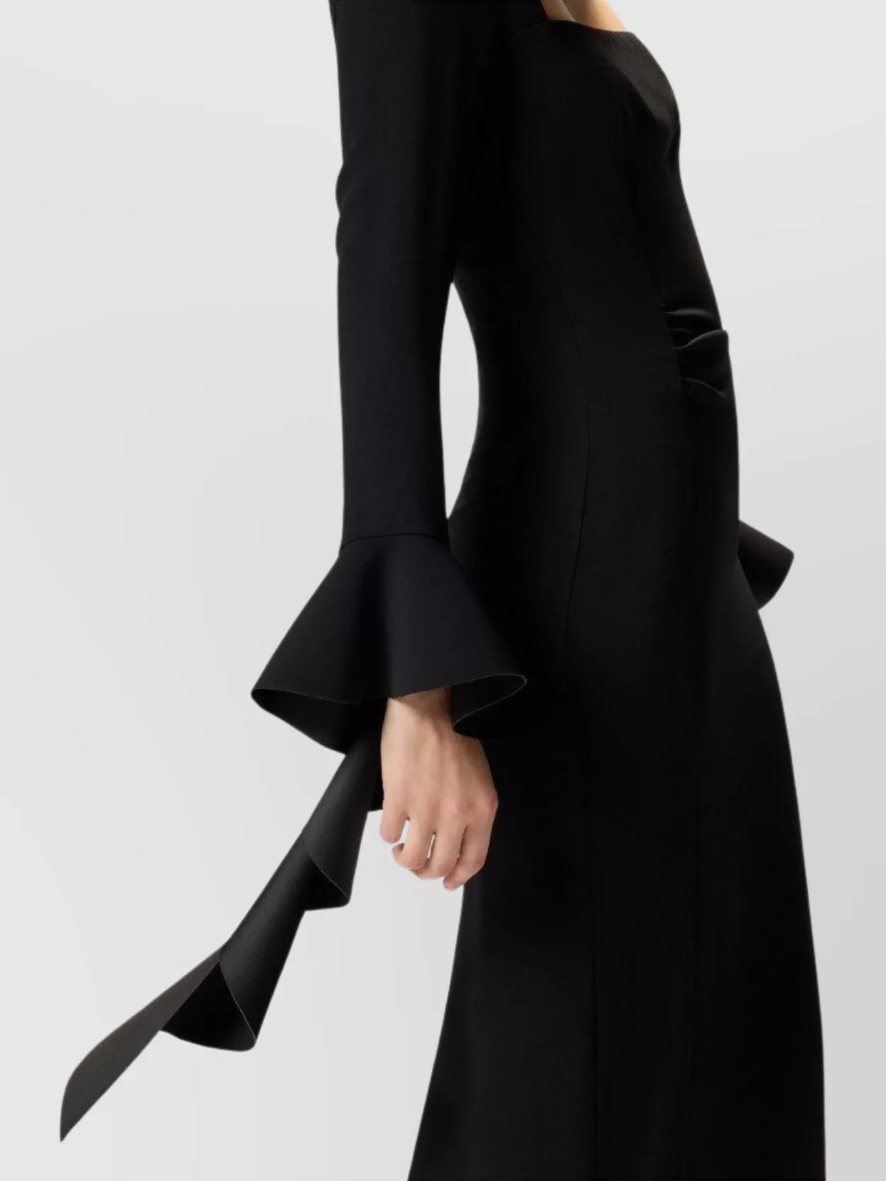 Pinko Long Sleeve Fitted Dress With Back Slit