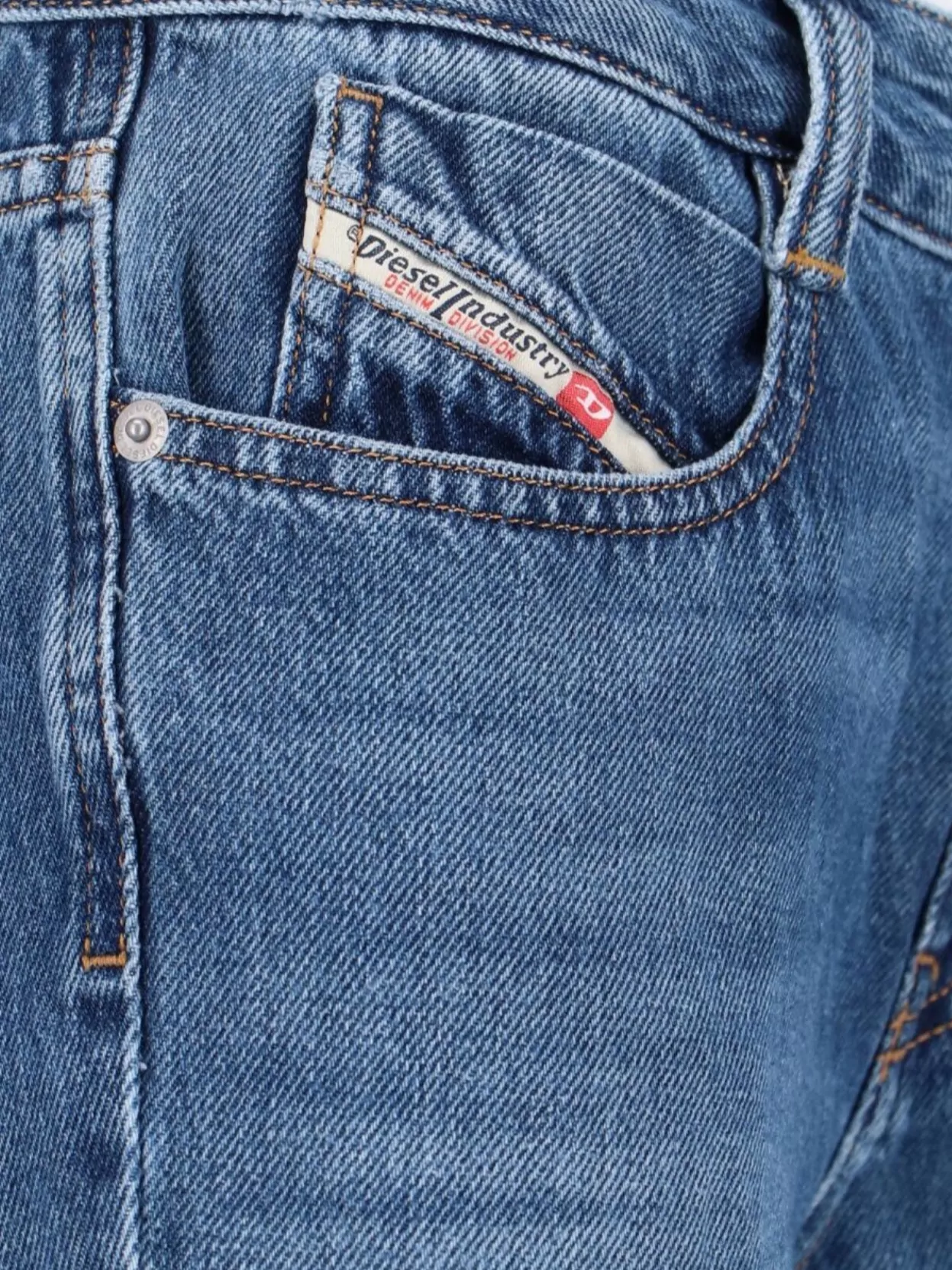 Diesel Straight Flared Trousers Belt Loops