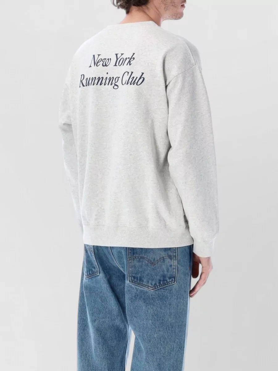 Sporty & Rich Graphic Cotton Oversized Long Sleeve T-Shirt