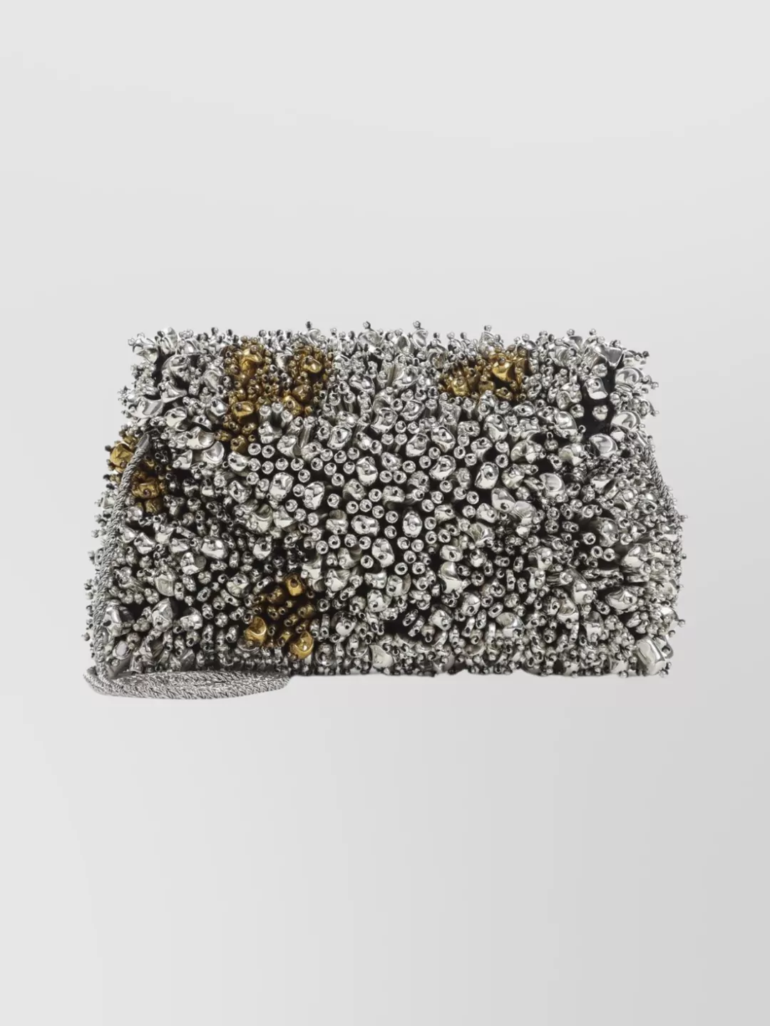 Dries Van Noten Small Chain Strap Beaded Clutch Bag