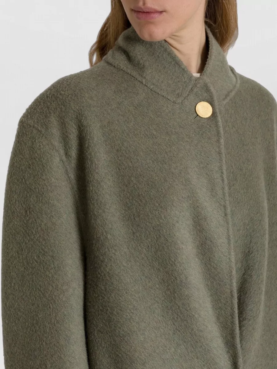 Alberta Ferretti Cashmere Wool Silk Long Coat