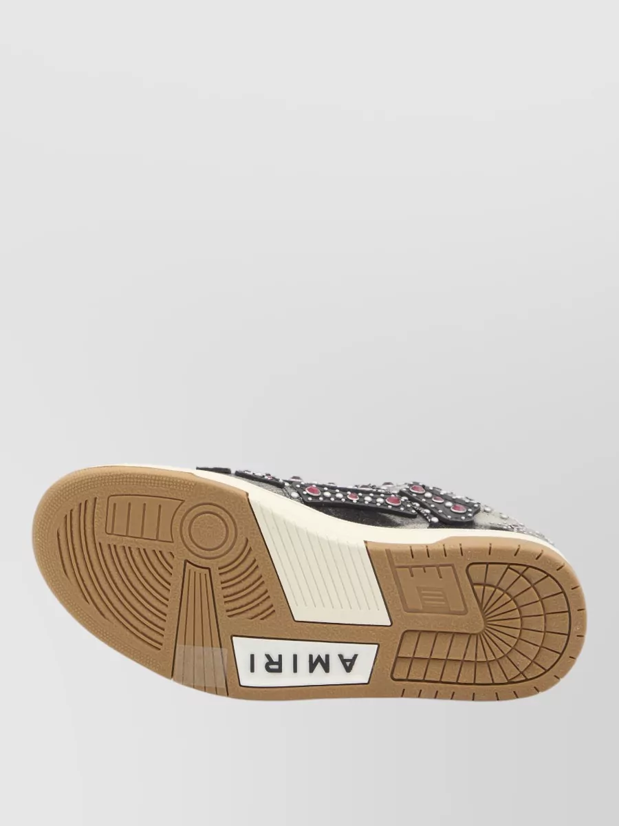 Amiri Studded Skeleton Low Top Sneakers