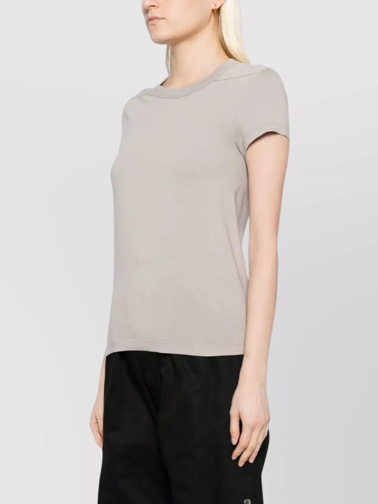 Rick Owens Cropped Level T-Shirt Short Sleeves