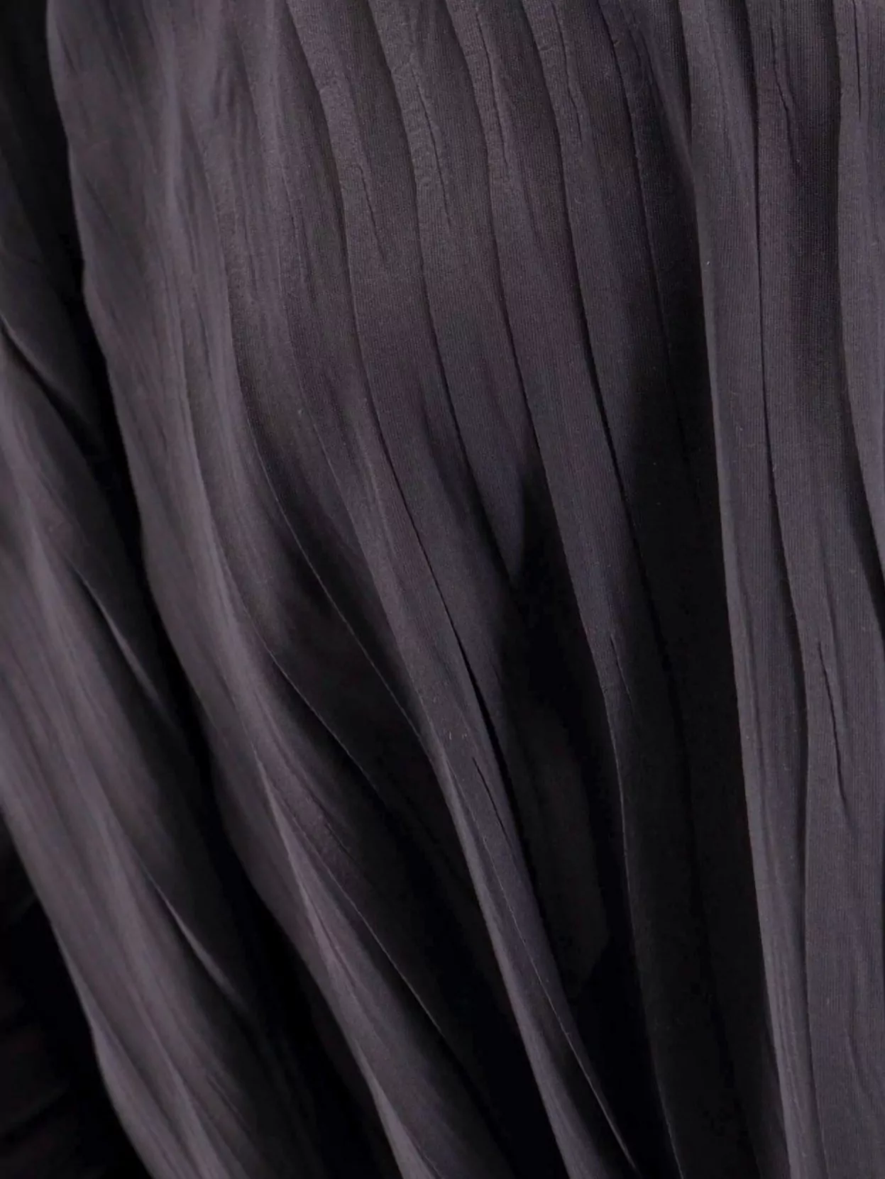 Giorgio Armani Pleated Top V-Neckline Asymmetric Hem