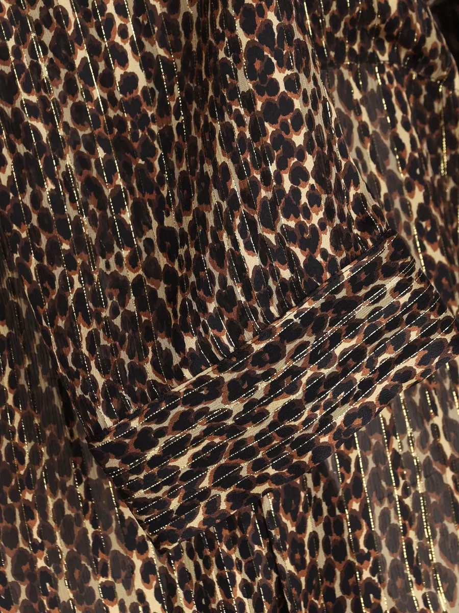 Saint Laurent Silk Striped Blouse