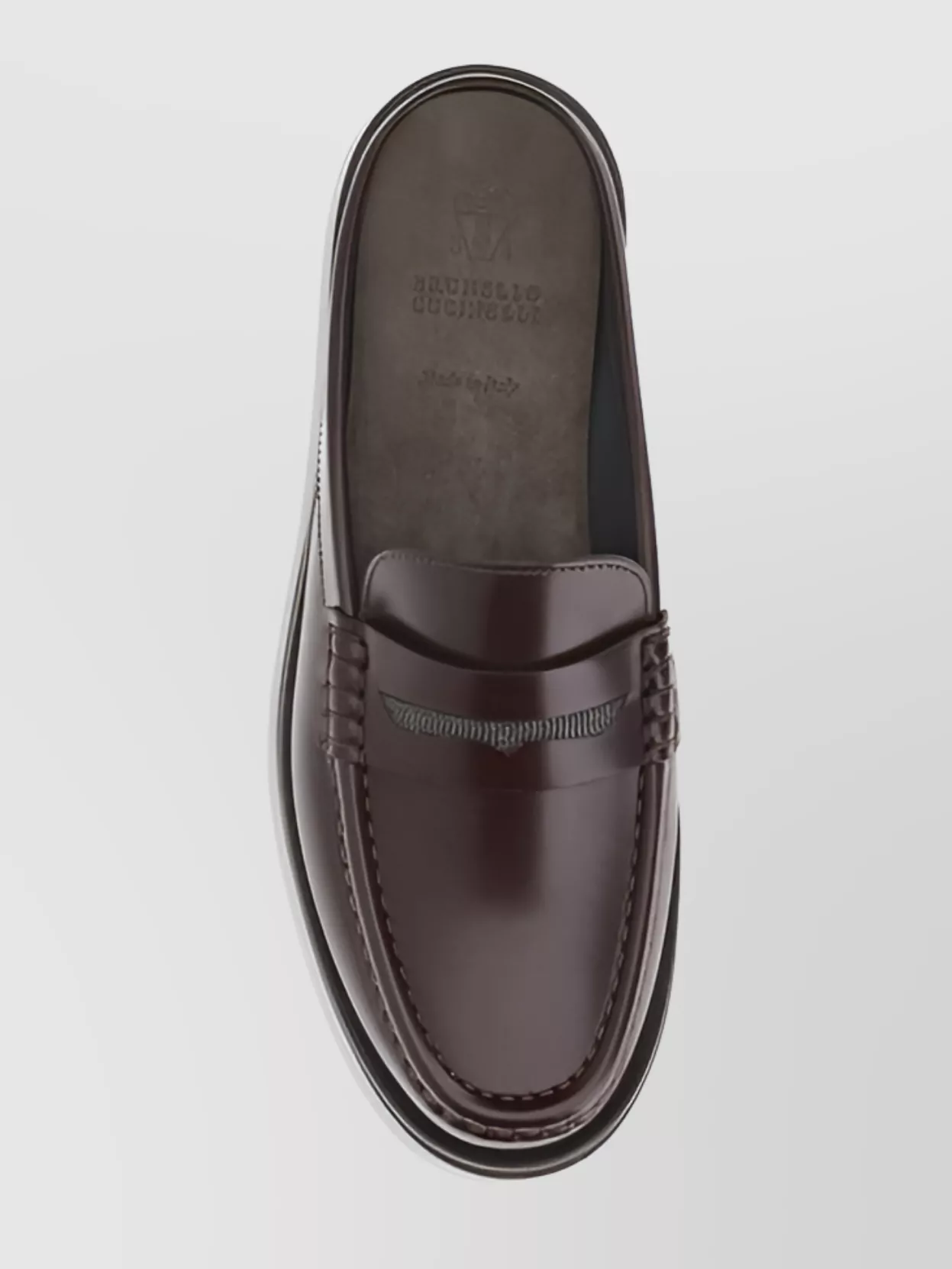 Brunello Cucinelli Refined Leather Loafers With Shiny Jewels