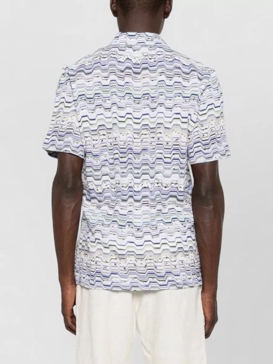 Missoni Cotton Zigzag Short-Sleeve Polo Shirt