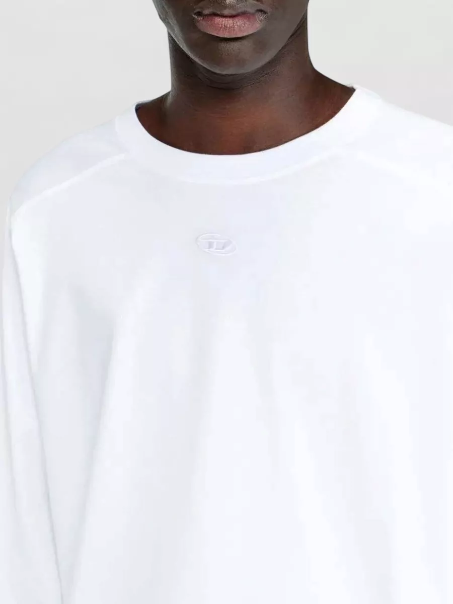 Diesel Cotton Long-Sleeve Raglan T-Shirt
