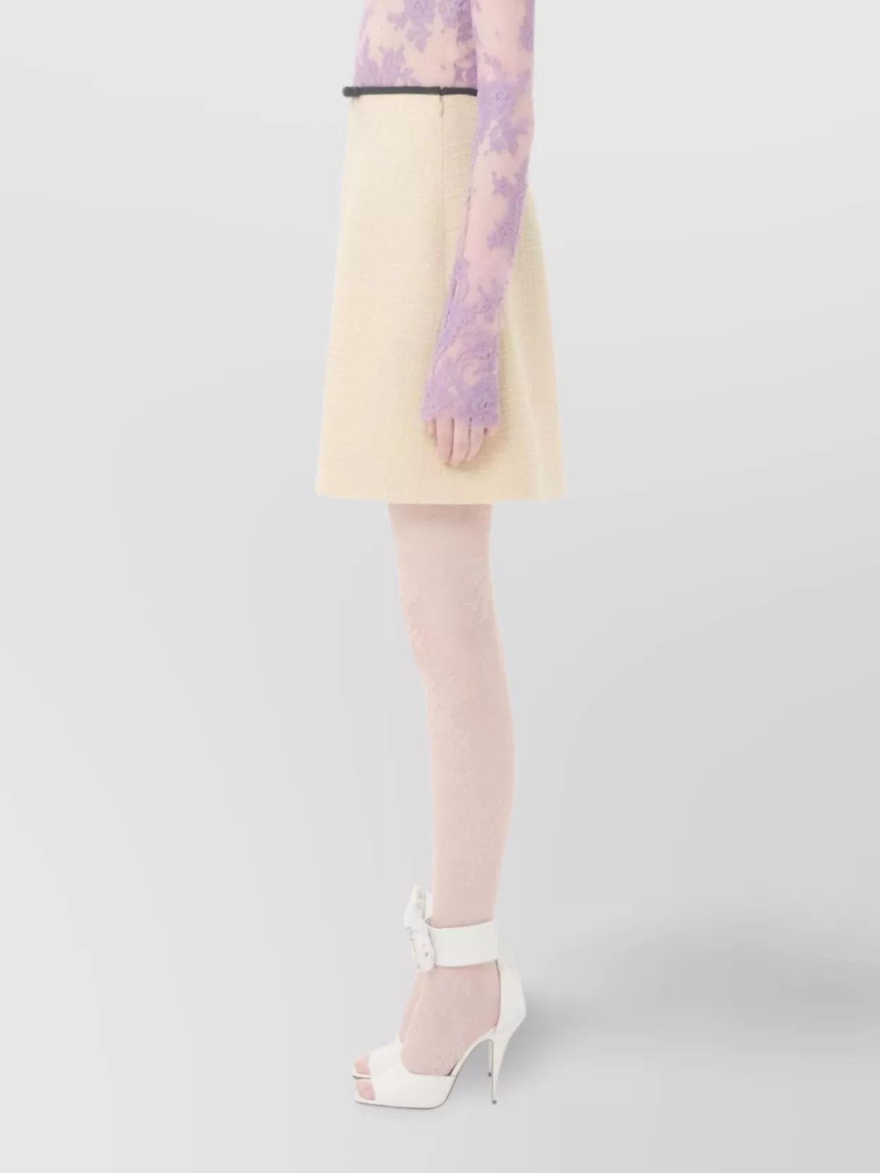 Valentino Garavani A-Line Midi Skirt Bow Detail