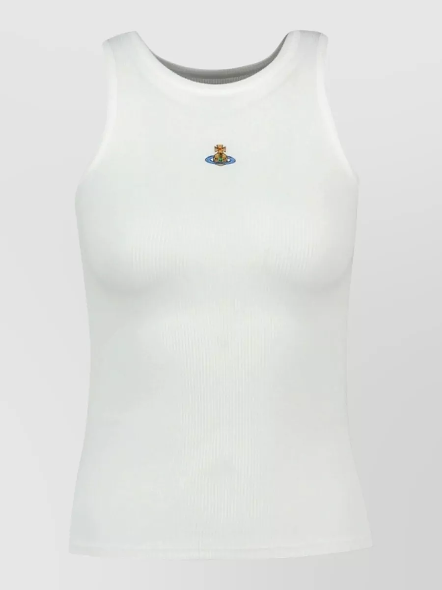 Vivienne Westwood ribbed slim-fit cropped tank top