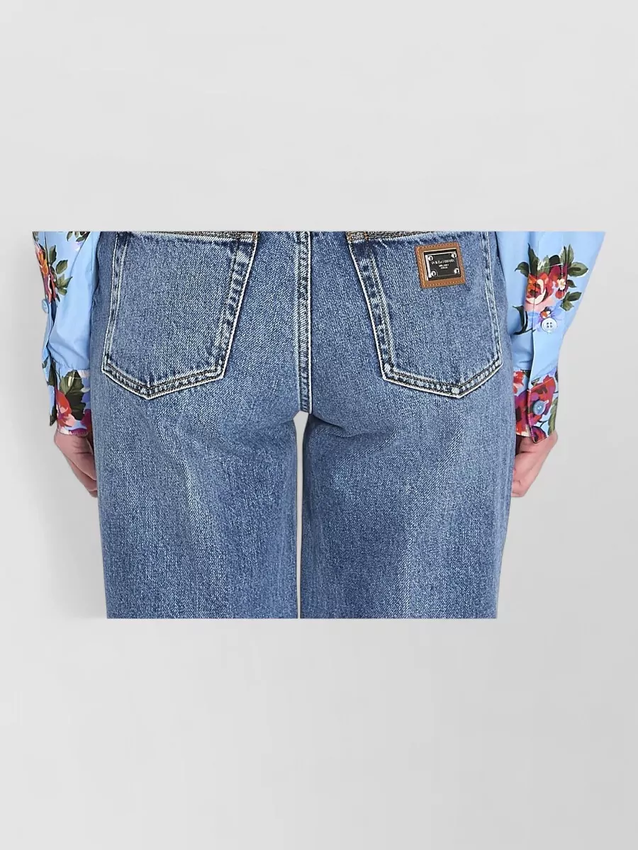 Dolce&Gabbana Floral-Bouquet-Print Cotton Cropped Knot-Detail Shirt