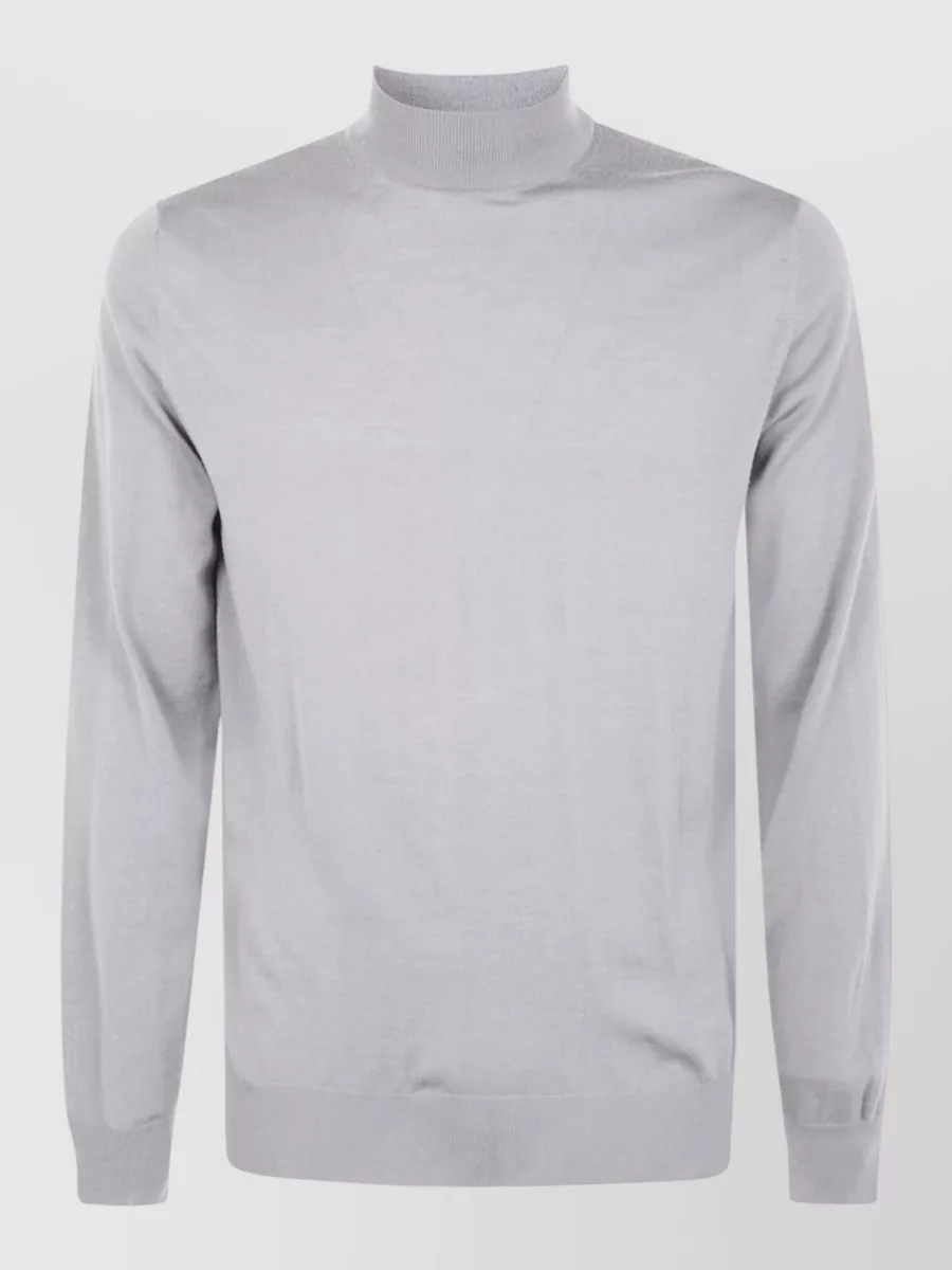 Filippo De Laurentis virgin merino wool mock turtleneck jumper