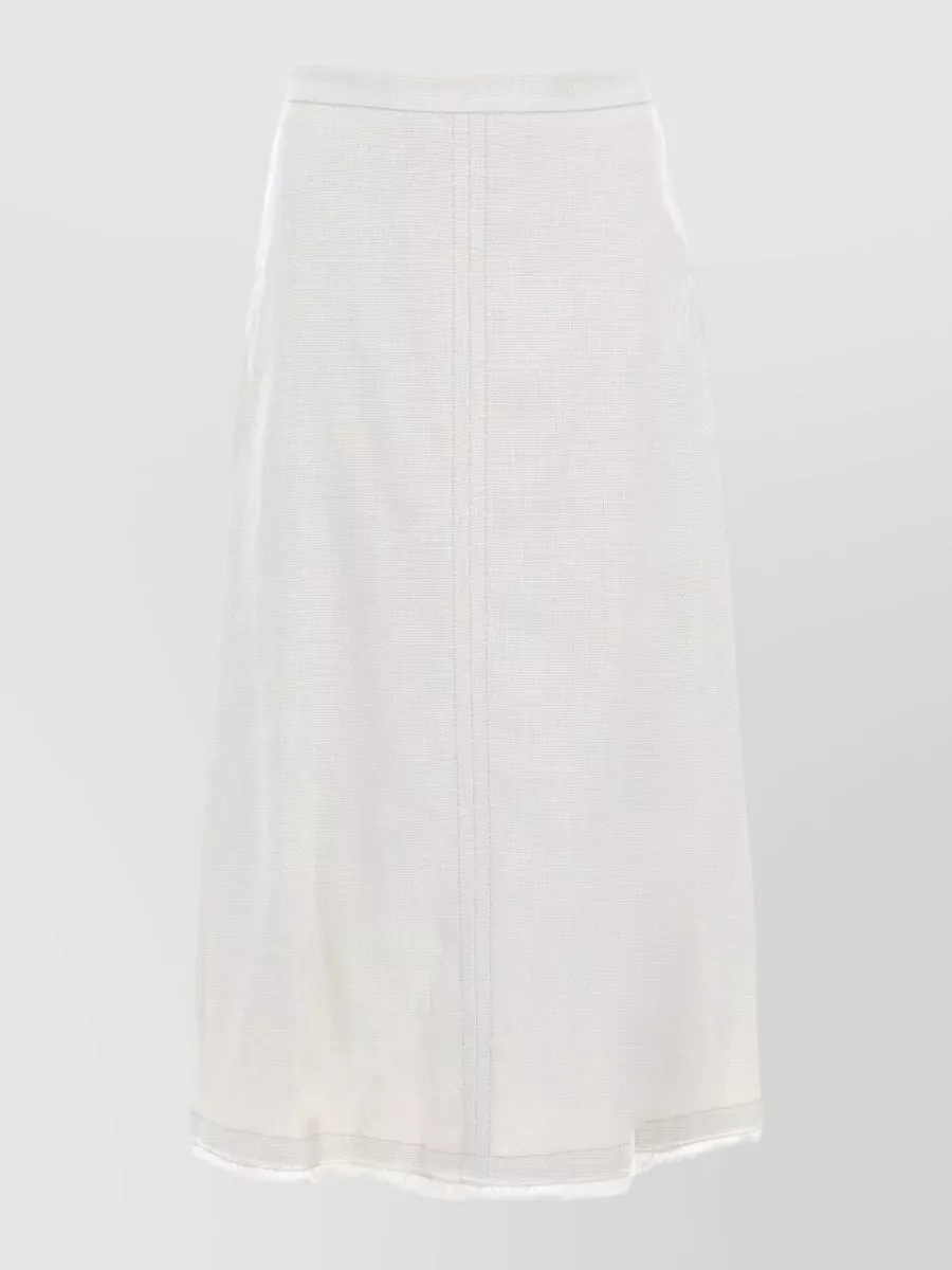 S Max Mara Linen A-line Skirt