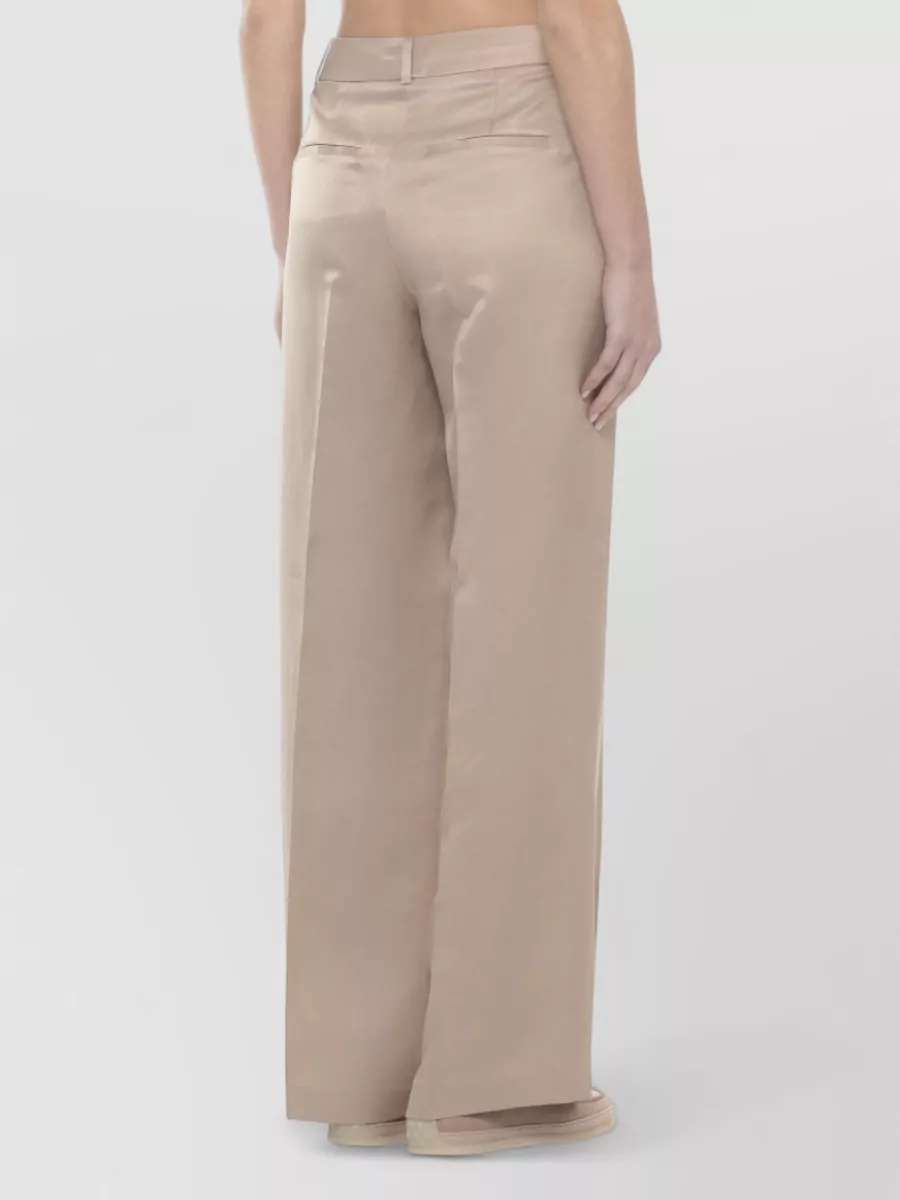 Peserico Linen Straight-Leg Trousers