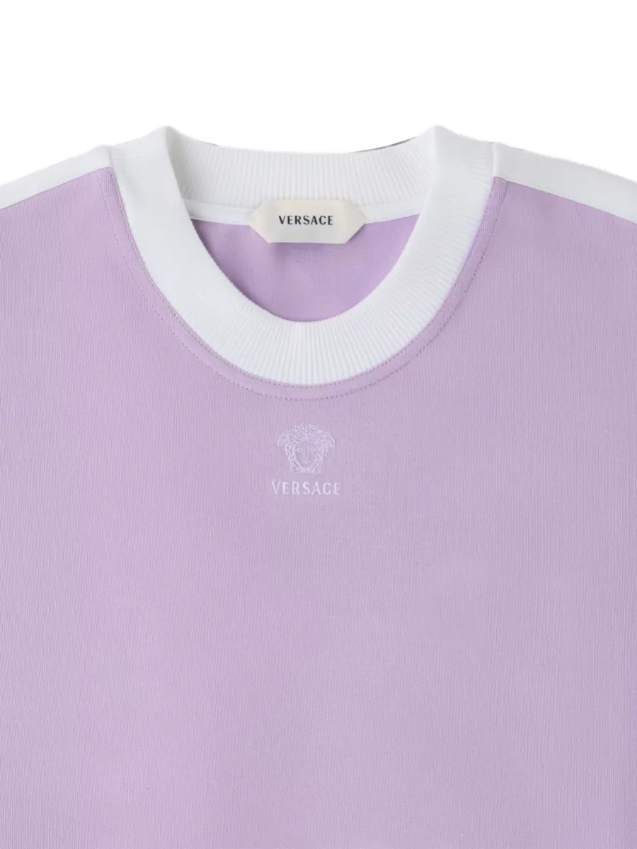 Versace Ribbed Cotton T-Shirt
