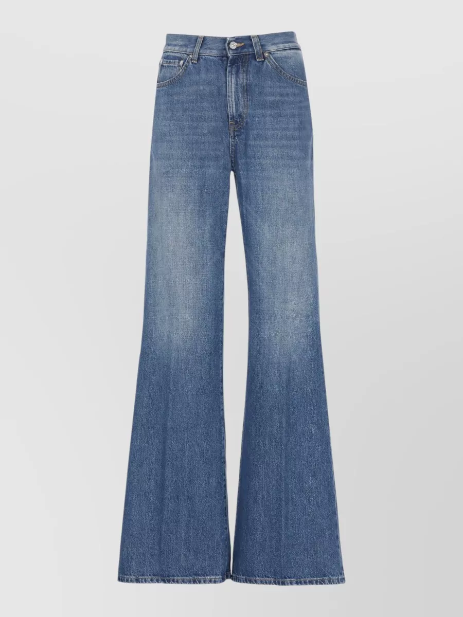 Dondup denim straight-leg flared trousers