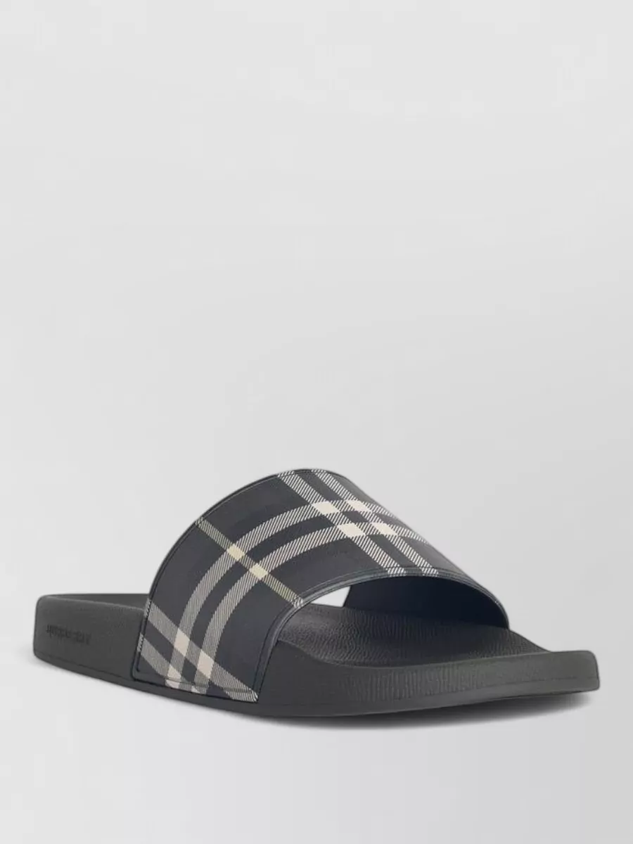 Burberry Rubber Check Slippers