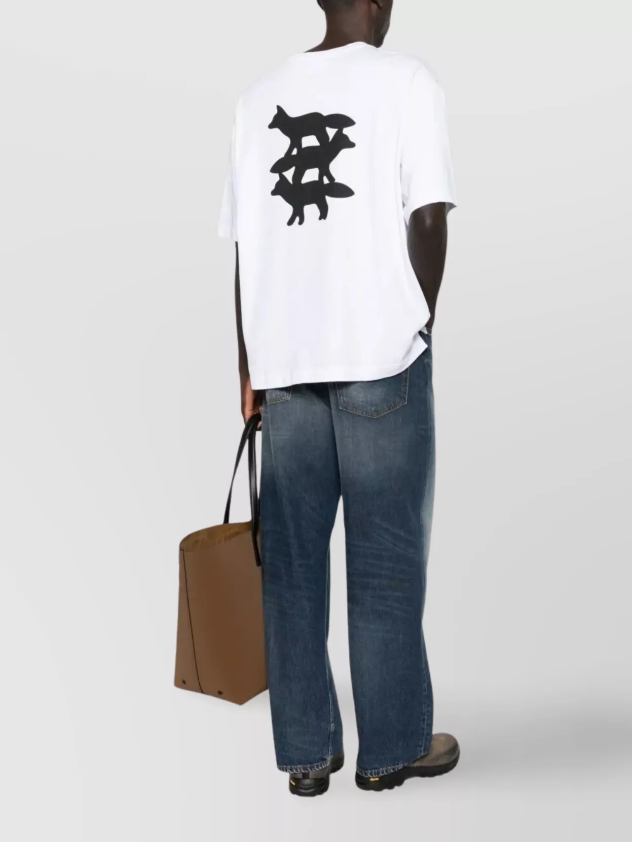 Maison Kitsuné Oversized Graphic Print T-Shirt