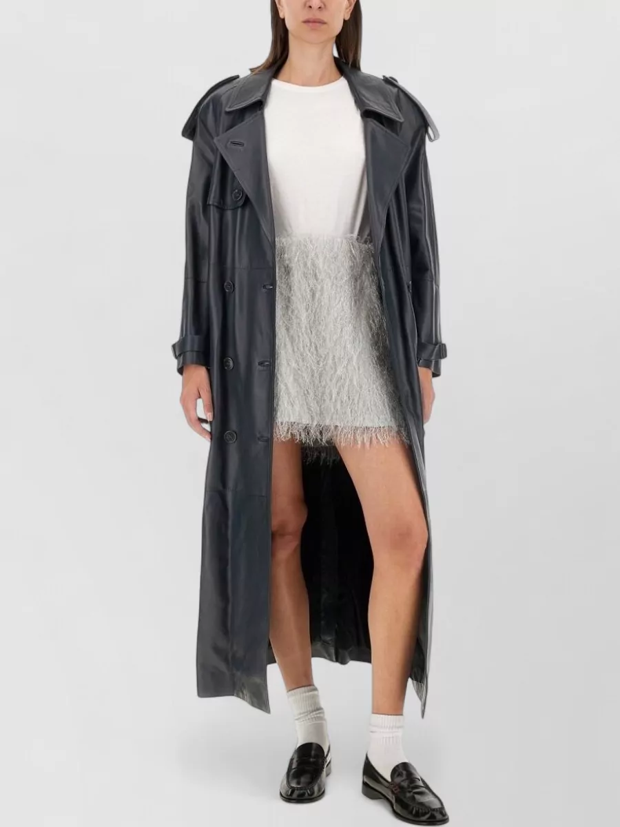Salvatore Santoro Leather trench coat