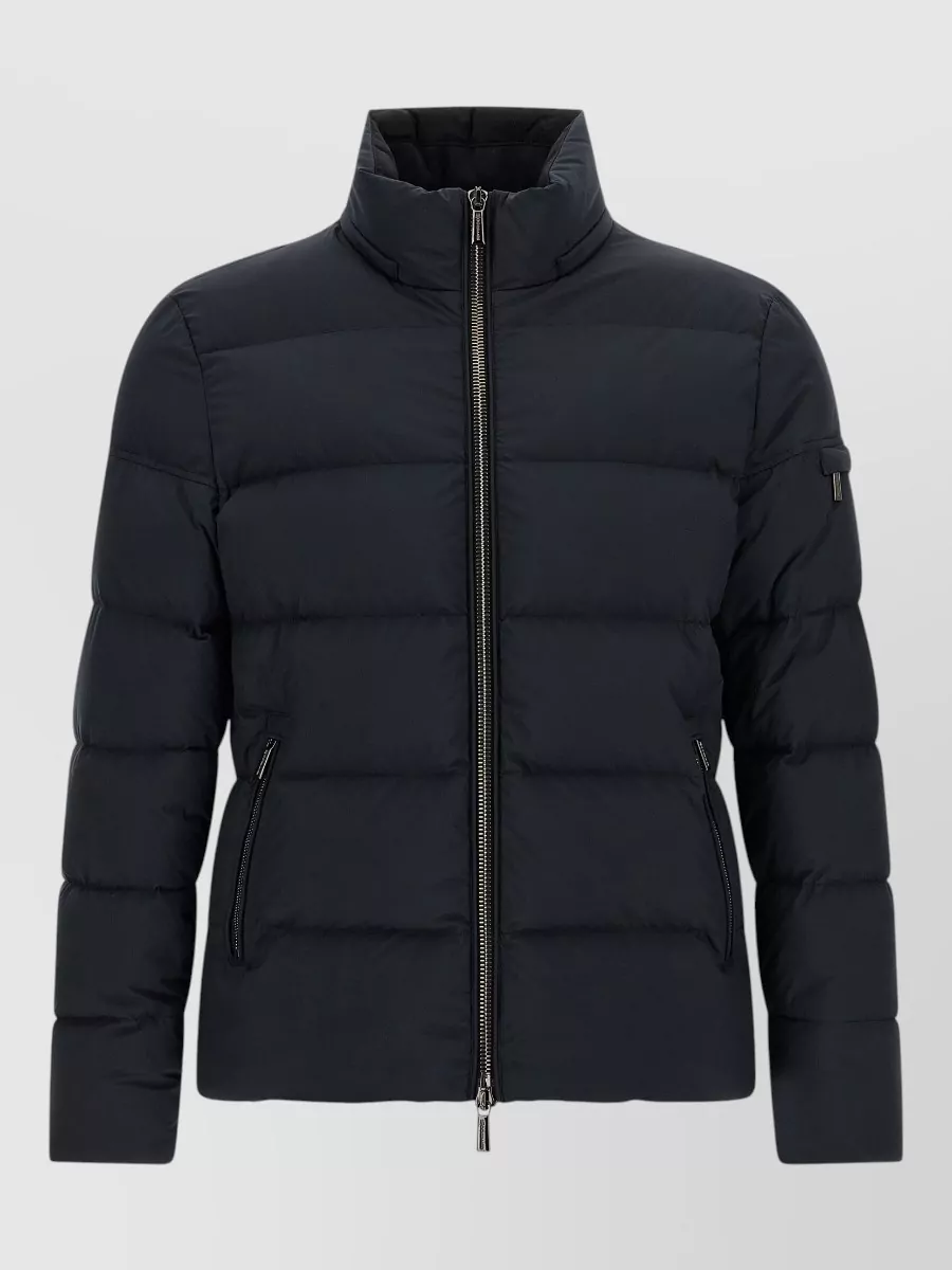Moorer wool cashmere quilted hooded puffer jacket