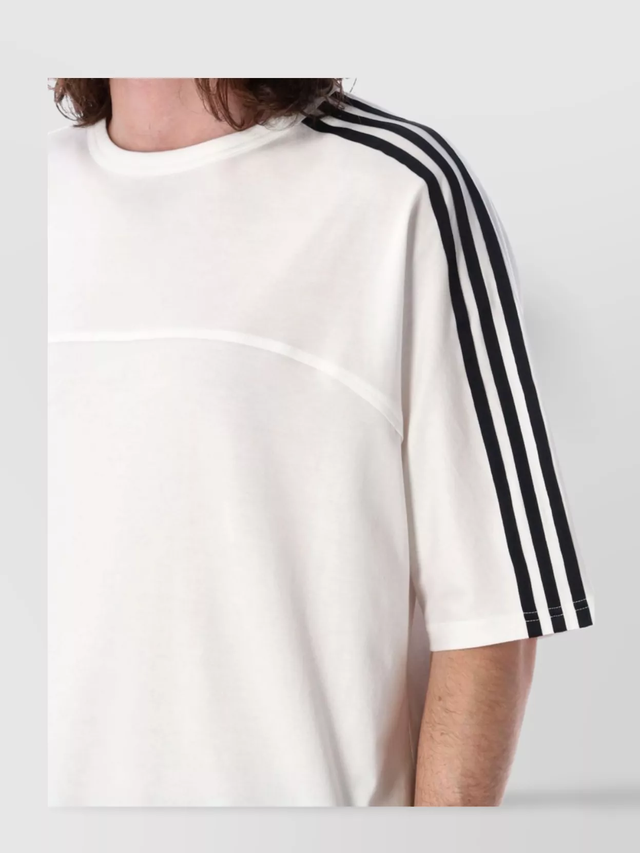 Y-3 Striped Crew Neck T-Shirt
