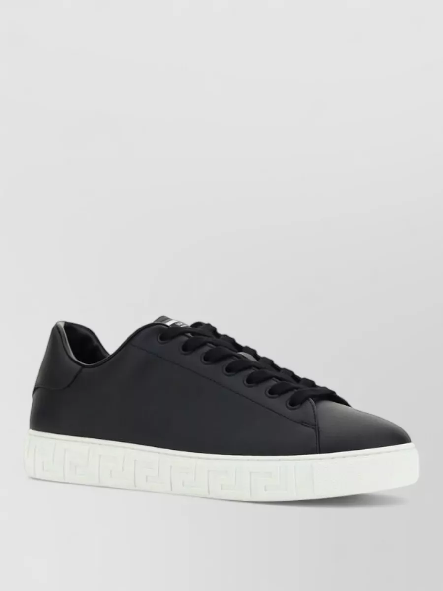 Versace leather sneakers
