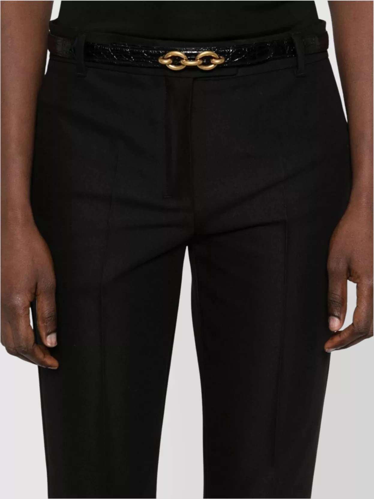 'S MAX MARA TAILORED TROUSERS WITH FRONT CREASE AND DART