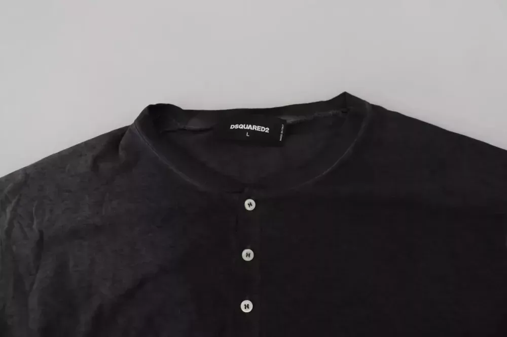 Dsquared2 Long-Sleeve Henley T-Shirt