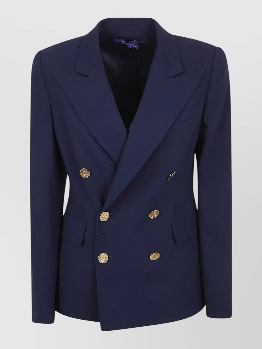 Ralph Lauren Wool Slim-Fit Double-Breasted Blazer