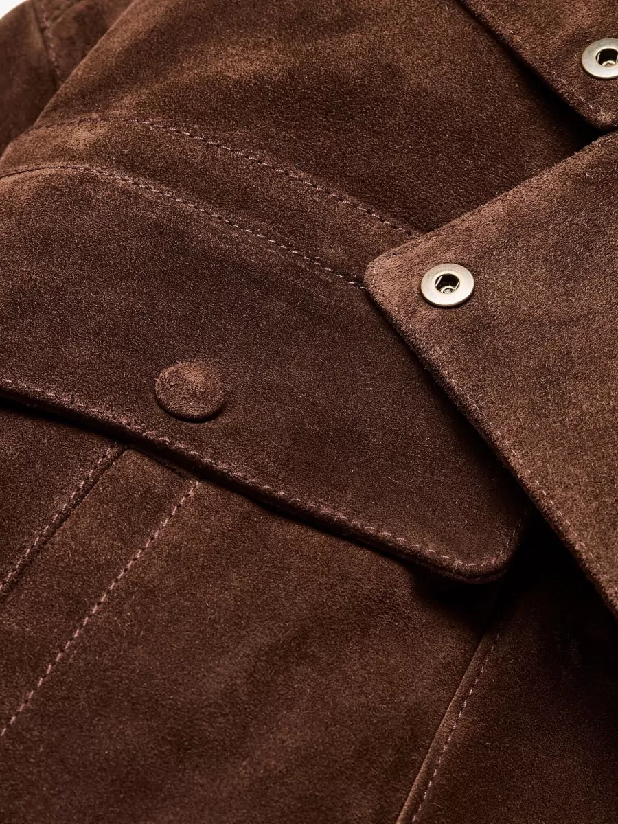Saint Laurent Leather Gathered-Waist Short Jacket