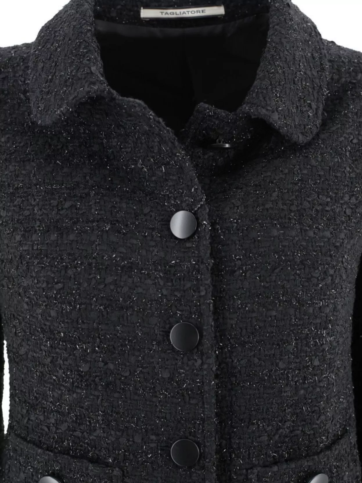Tagliatore Textured Fabric Blazer Front Pockets