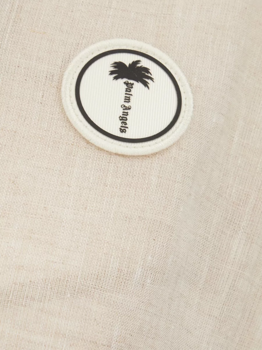 Palm Angels Linen Bomber Jacket
