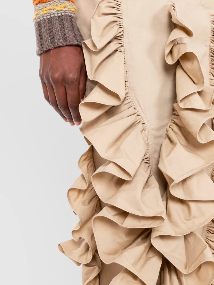 Moschino Cotton Midi Fitted Skirt