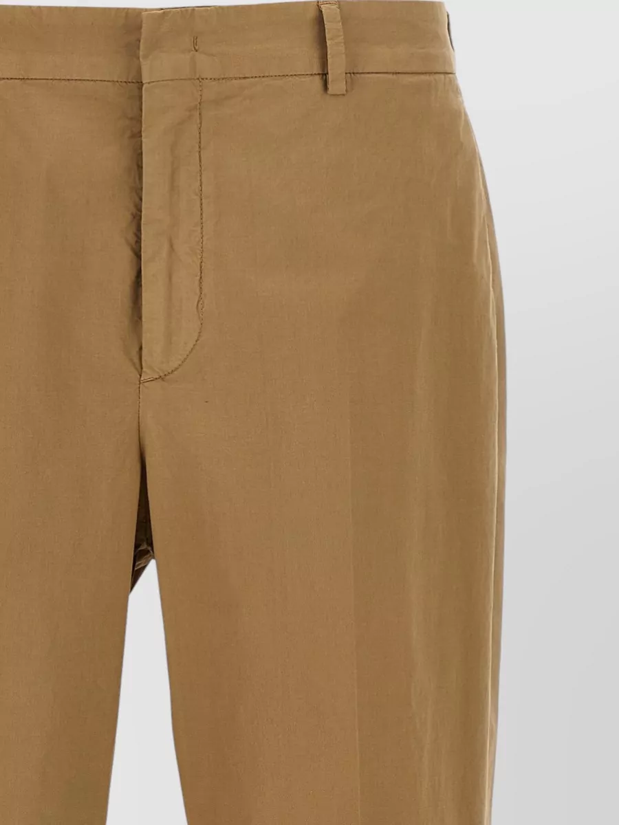 Cellar Door Stretch Cotton Straight-Leg Trousers